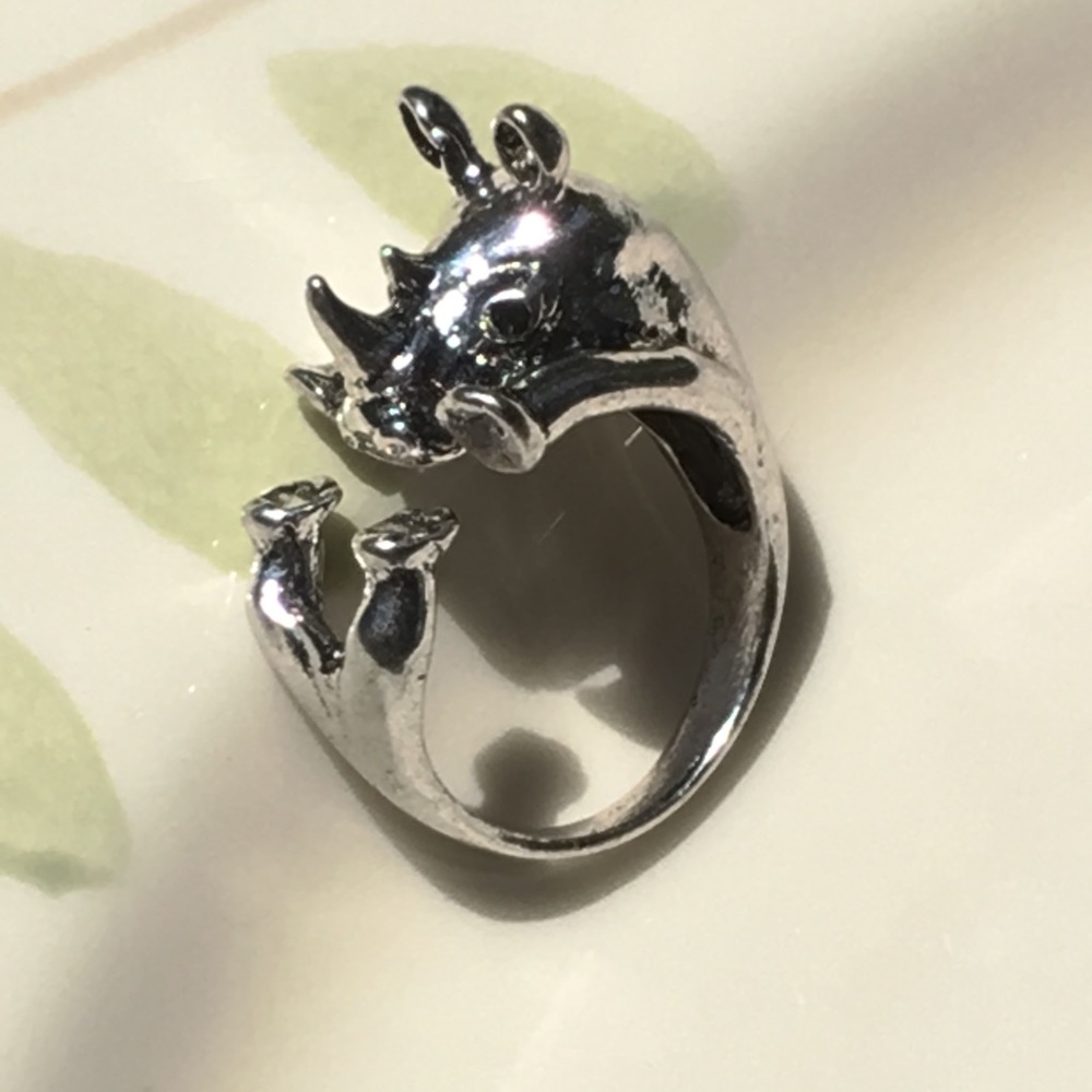 Rhinoceros 🦏 cute adjustable ring